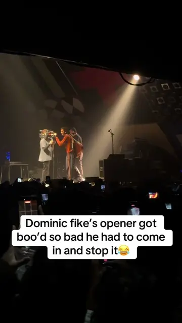 Dominic fike’s opener got boo’d so bad he had to come in and stop it😂#dominicfi