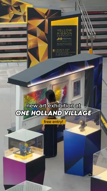 Found this free art exhibition at One Holland Village featuring over 60 artworks