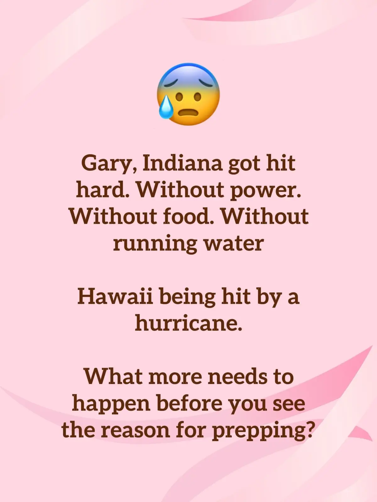 Gary, Indiana got hit hard. Without power. Without food. Without running water H