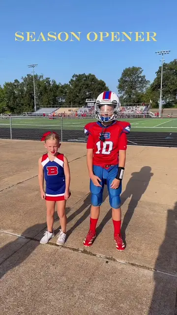 New season! Let’s go! #cheer #gameday #youthsports #peeweefootball #footballtikt