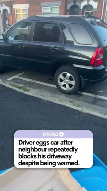 Think he'd had enough of people blocking his driveway 😭 After warning the same 
