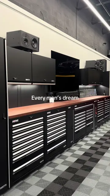 The dream. #aesthetic #garagegoals #dreamgarage #toolbox #mangarage 