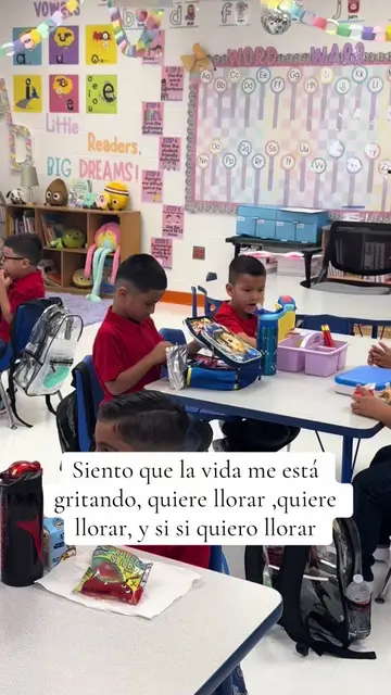 Watching my baby look so nervous on his first day of kindergarten again just bro