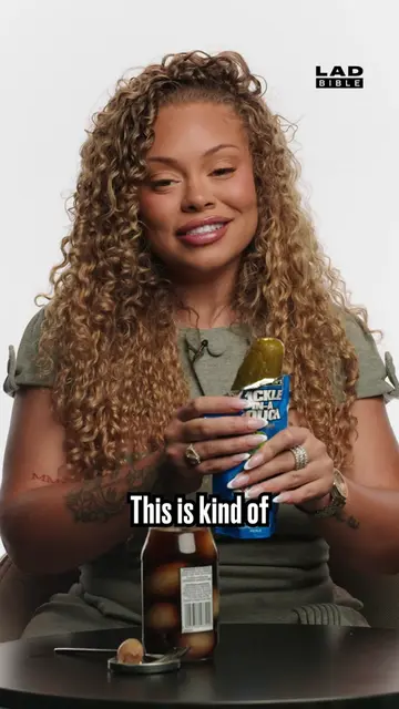 Rapper Latto Tries Pickles! #pickle #latto