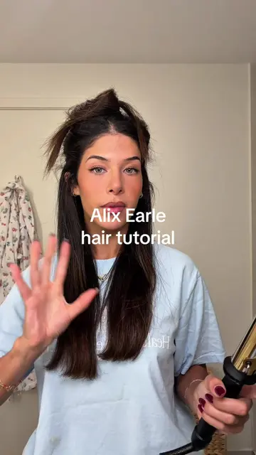 I did this on freshly washed + blow dried hair so hers turned out waaaay more vo