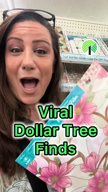 New Viral window films at Dollar Tree Save for your shopping trip: Floral  Mosai