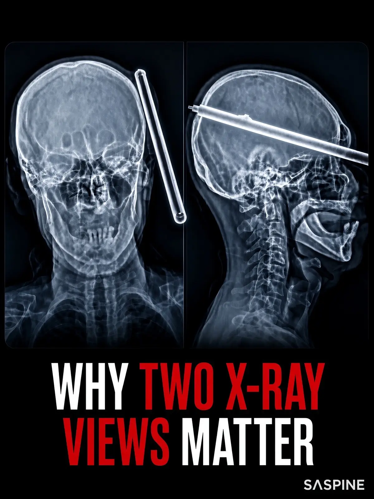 One incomplete X-ray can conceal a critical injury. At first glance, the image o