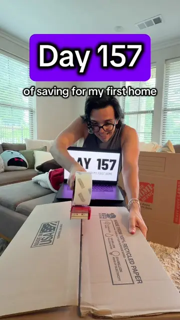 Day 157!!! Let’s keep pushing 🤣😊 #savingmoney #adulting #firsthome #moving #bu