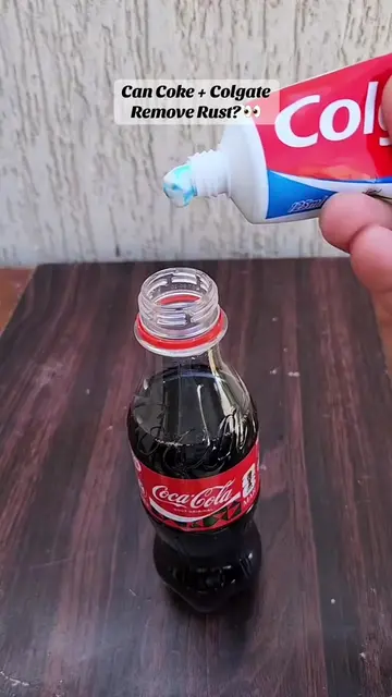Testing: Coke + Colgate = rust remover? #InternetVsReality #DeivaDivine #experim