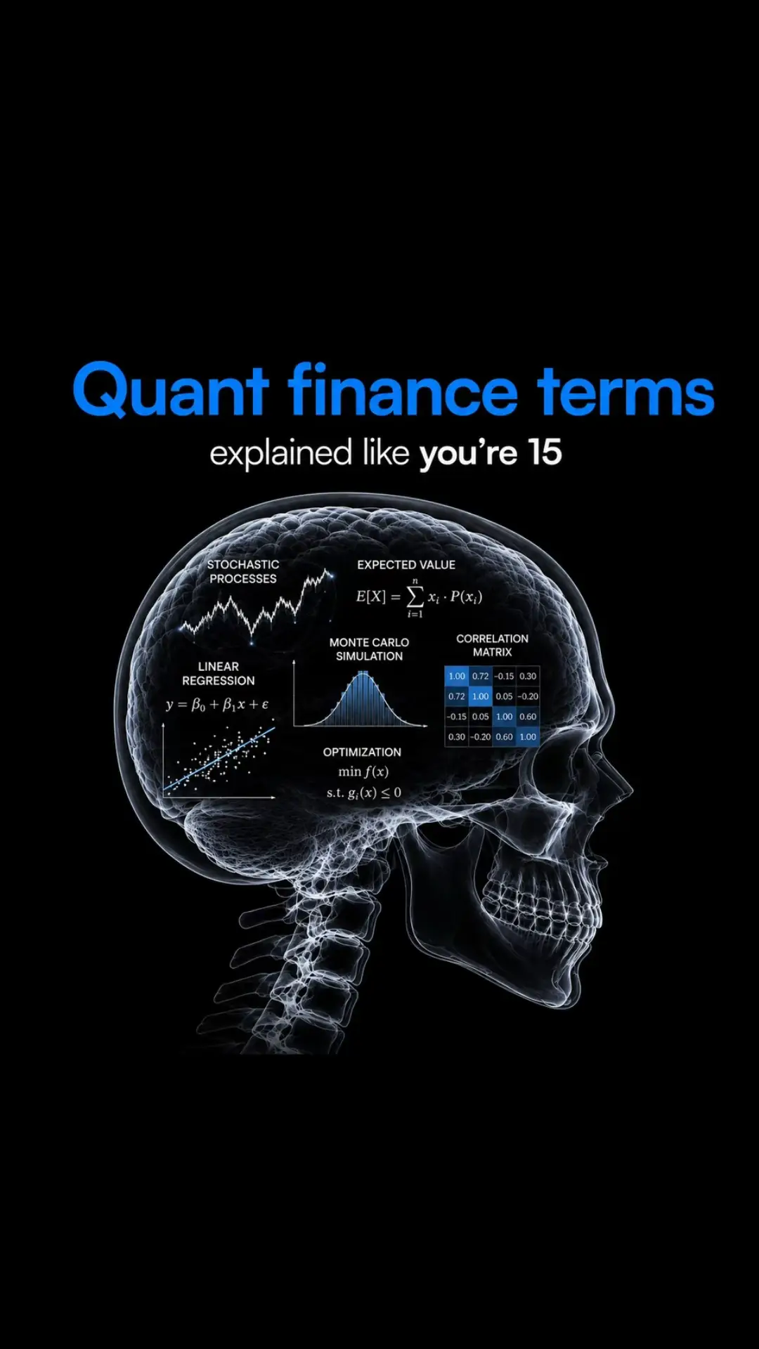 Swipe through 6 quant finance terms that sound intimidating but aren’t.  Quant f