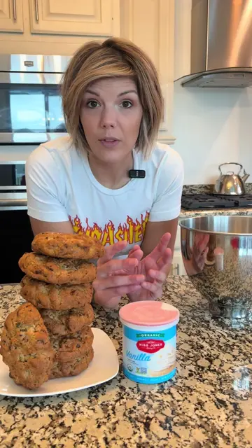 Frosting one of our giant burnt pistachio cookies #burnt #frosting #sprinkles #b