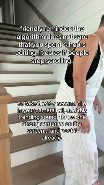Use this trending song with a short b roll video with good value on the screen a