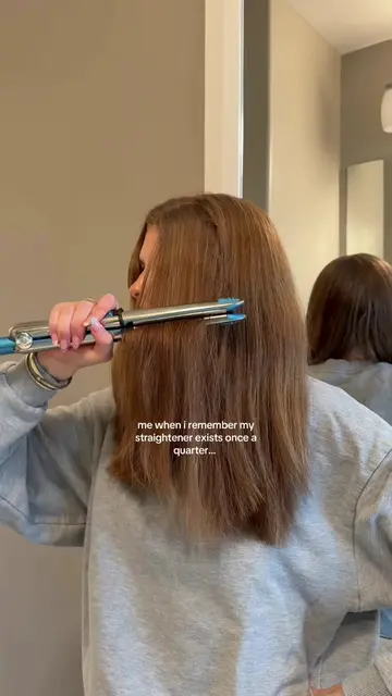still need to learn how to flip the ends😝 #easyhairstyles #hairtok #layershairc