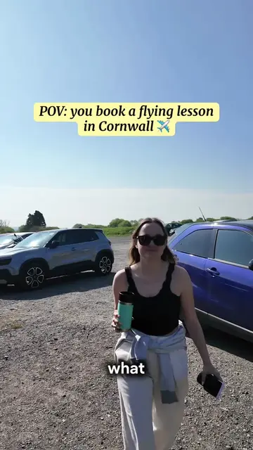 Activity for a sunny day in Cornwall, get booked in for an hours flying lesson t