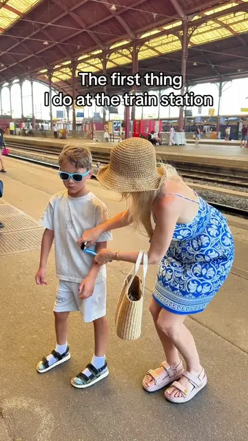 Train safety tips when traveling with kids🧒🏻🚆 All the safety items I use are 