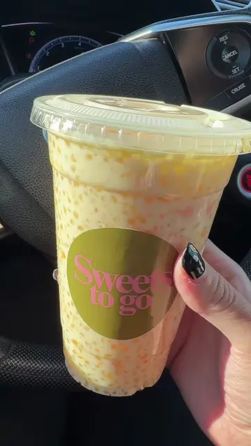 Mango Sago + Biscoff?! 🥭🤤✨ Tried Sweet To Go in Madera, CA and had to try TWO 