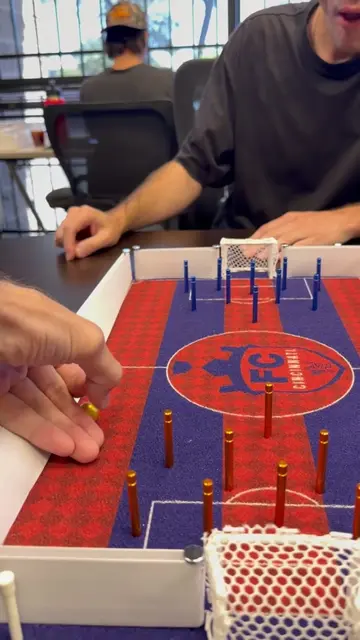Big pop shot for the W #binhoboard #tabletopgames #fccincinnati #dexteritygame #