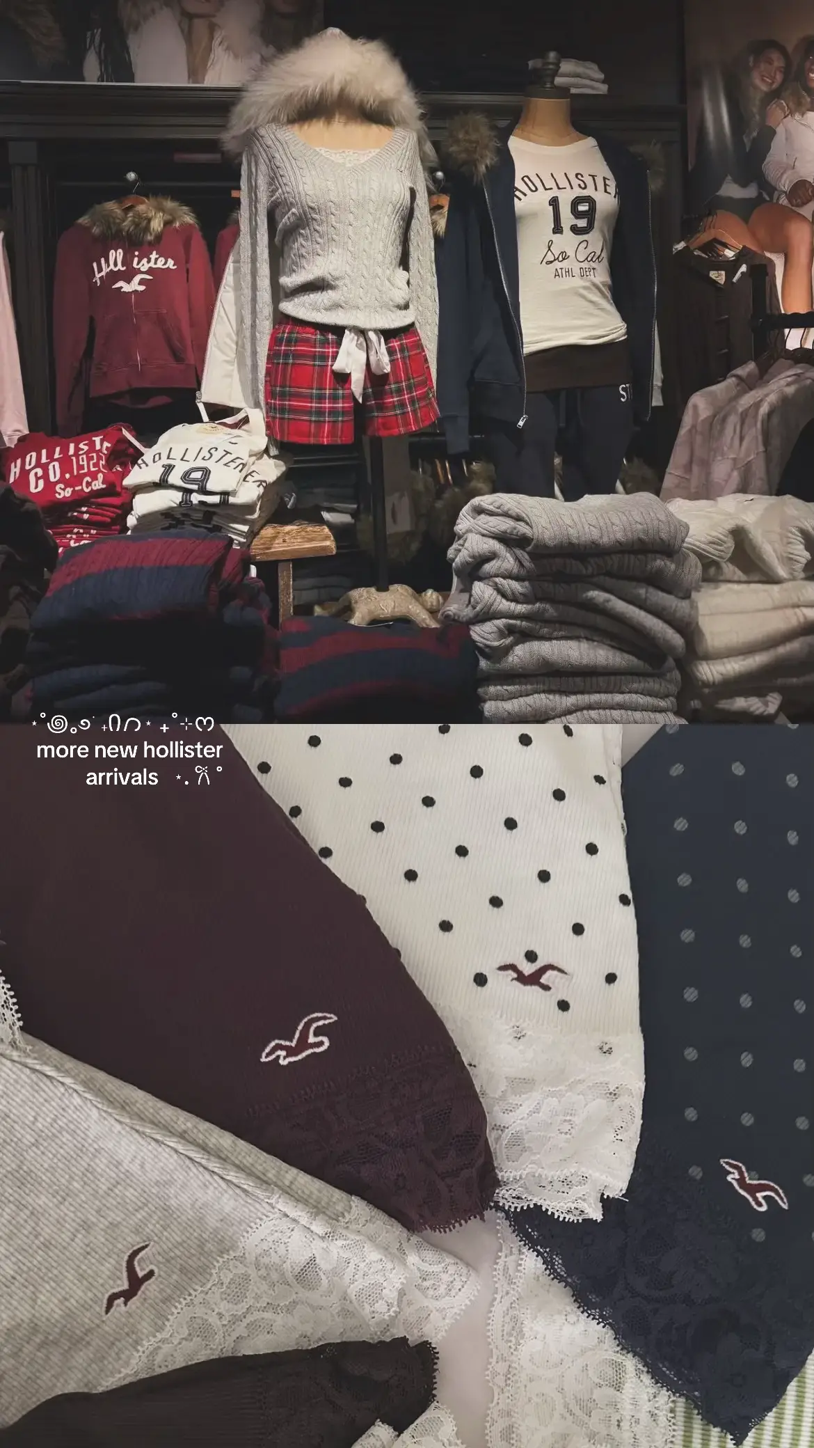 ❀˖ 🦌 another few @hollister new arrivals !! ೀ  // #hollister #fall #2000s #girl