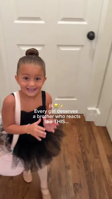 The sweetest little hype man 🥺 ##Siblings##sweet##cute##dance##brother