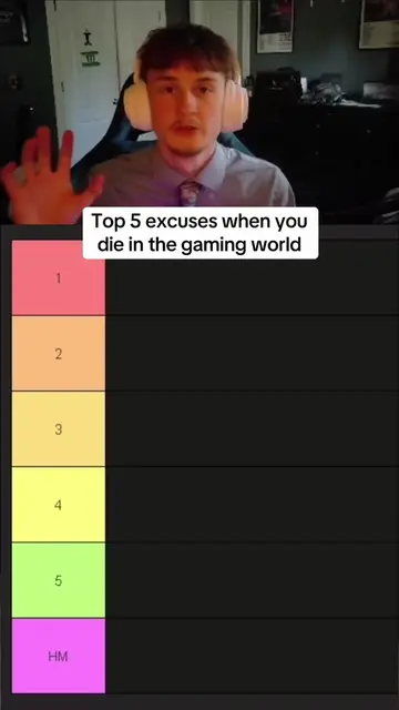 Top 5 excuses when you die in the gaming world #gaming #games #foryoupage #video