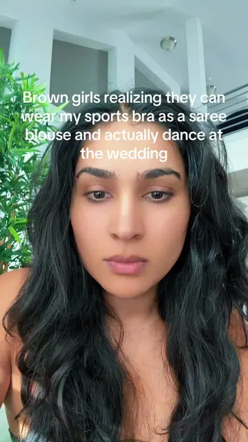 saree blouse energy. sports bra comfort. organic cotton. obviously still serving