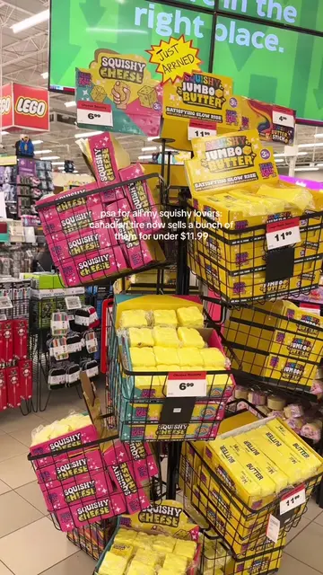 SO SQUISHYYY! I want them all! Who else is obsessed?🤩 @Canadian Tire  #squishy 