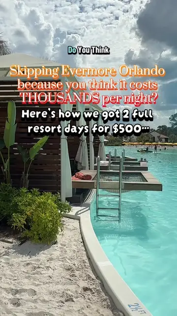 Most families assume Evermore Bay requires booking one of the resort’s massive v