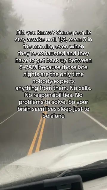 Sometimes you’re not avoiding sleep… you’re avoiding tomorrow. 🥺🌙 Because when