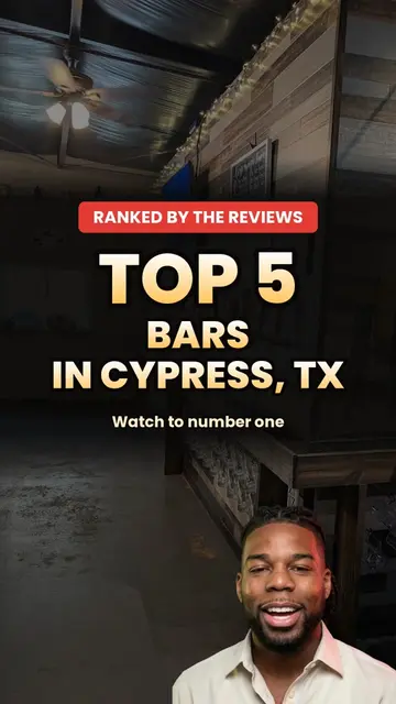 Top 5 bars in Cypress, Texas, ranked by real Google reviews. 🍻 From a wine bar 