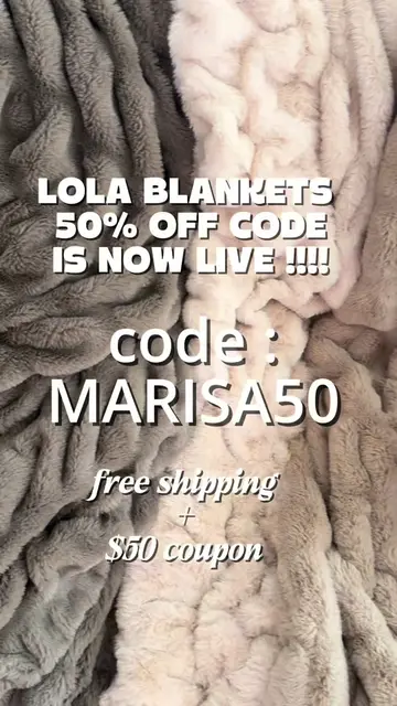 CODE : MARISA50 is now live!! RRUUNN!! everything will sell out !! #lolablanket 