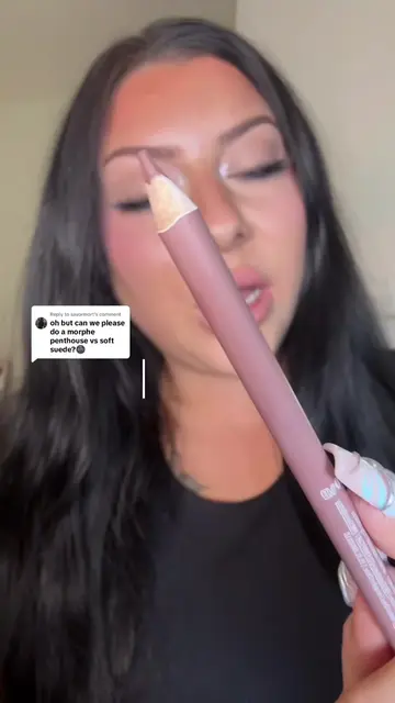 Replying to @savormort comparing @Morphe Cosmetics penthouse lip liner to @Sepho