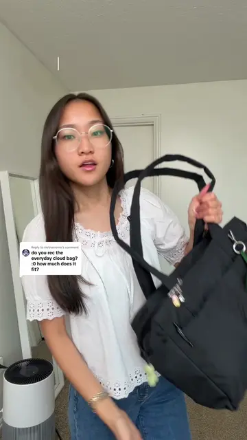 Replying to @vietnameme what fits inside the everyday cloud bag from @BAGGU ! be