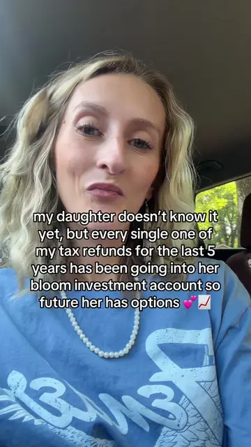 planting the seeds for her future independence 🌱 #investing #investment #blooml