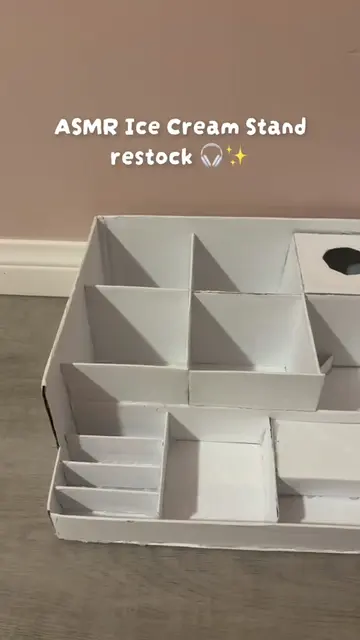 Yes, another one🙃#cardboardstand #paperdiy #papercraft #icecream #asmr 
