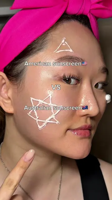 Which do you prefer American🇺🇸 or Australian🇦🇺 sunscreen?☀️ #viral #fyp #sun