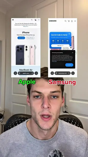 Apple vs Samsung’s website is a perfect example of why more isn’t always better.