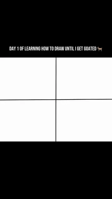 Day 1 of learning how to draw until I get goated 🐐  Starting with the foundatio