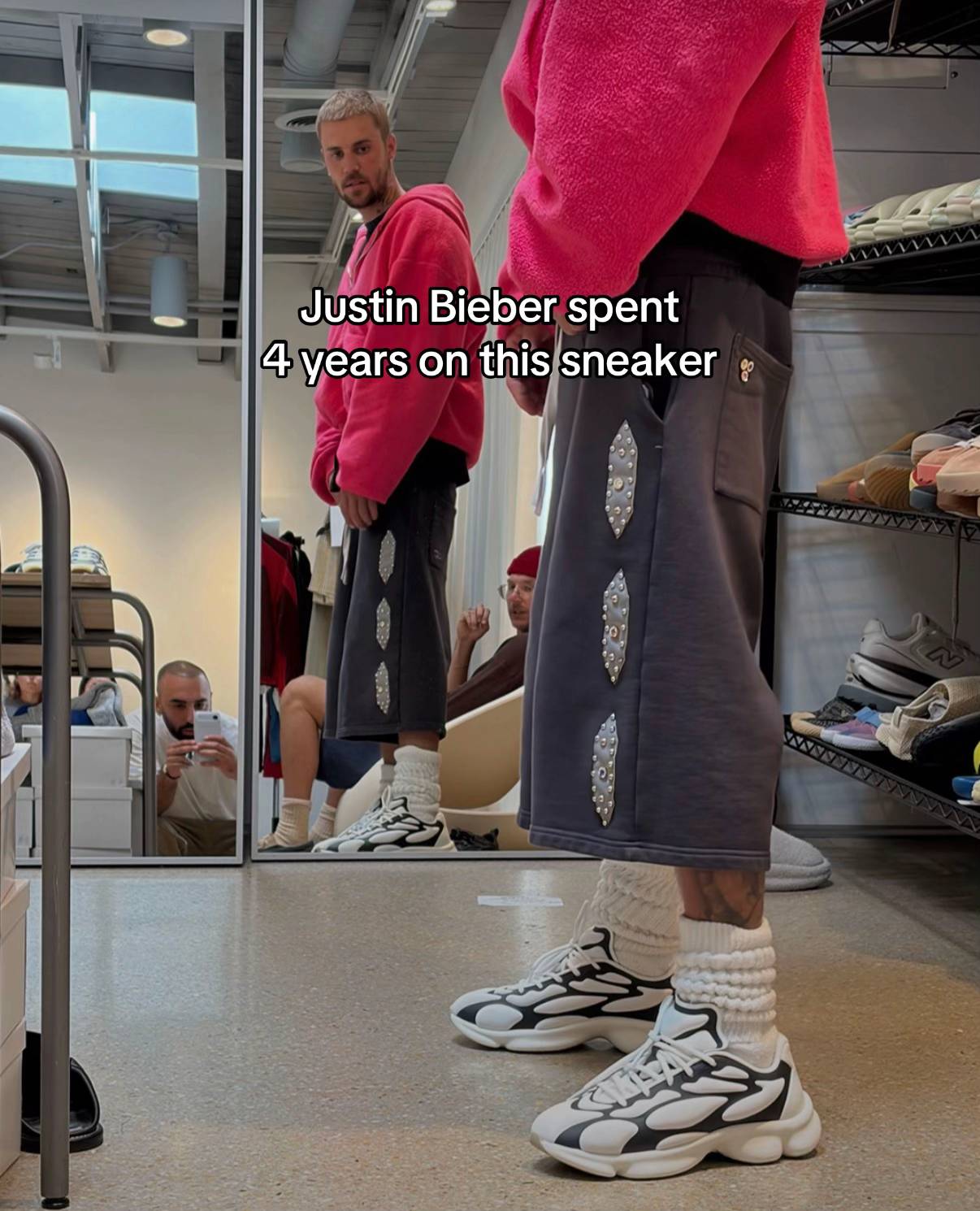 Finally revealed! 💥 #SKYLRK #JustinBieber #Sneakers #SneakerTok #Biebs