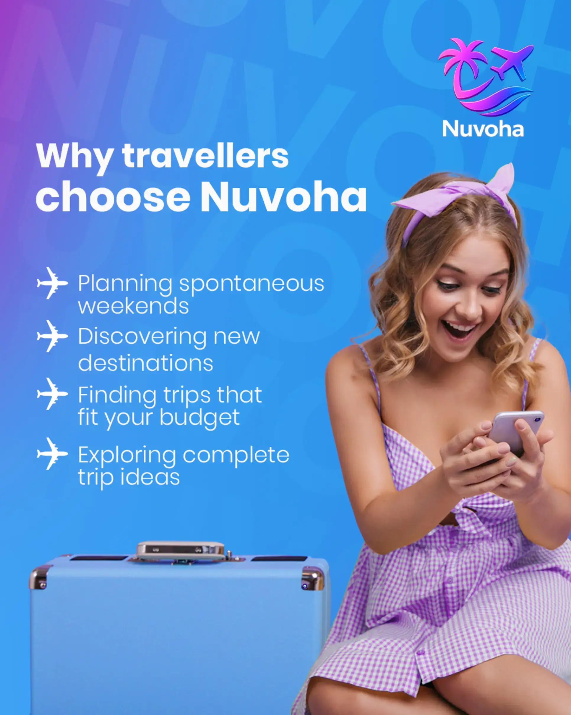 Everything you need to discover your next trip, in one place. With Nuvoha, disco