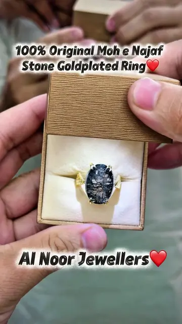 100% original Moh e Najaf stone Goldplated Ring ❤️#fyu🥰🥰🥰❤❤❤🤗🤗🤗🦁🦁🦁🌺🌺�
