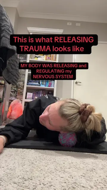 This is what regulating your nervous system looks like with fascia release. Chro
