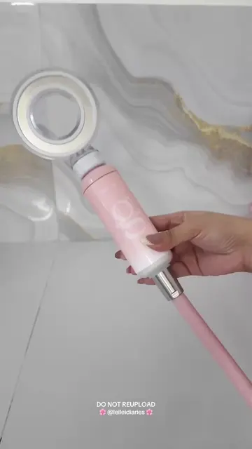 adding something cute for my bathroom routine! pink scented shower with water fi