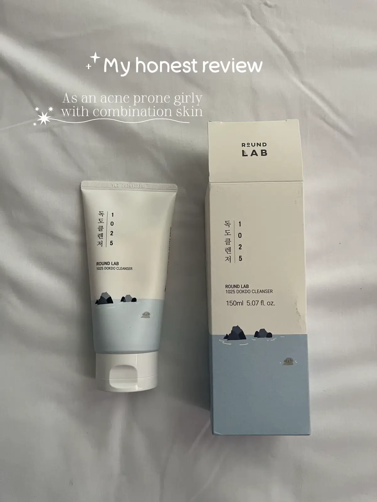 My honest thoughts on the ROUND LAB 1025 Dokdo Cleanser 🫧🤍 I’ve been using thi
