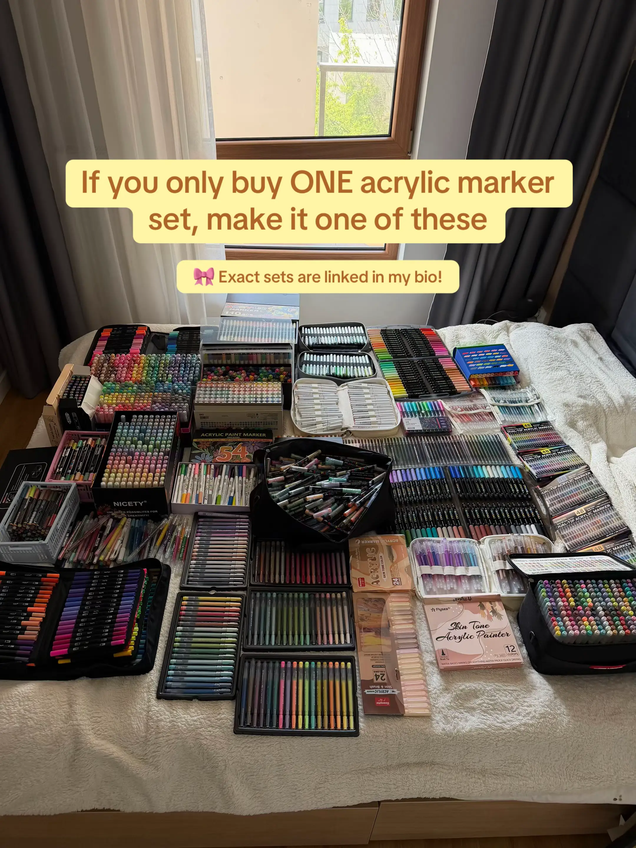 I’ve tried WAY too many acrylic markers to gatekeep the good ones 😭🎨 These are