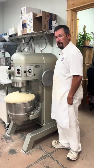 Let’s weigh the dough and see how much it really weighs! 🍩⚖️ Any guesses before