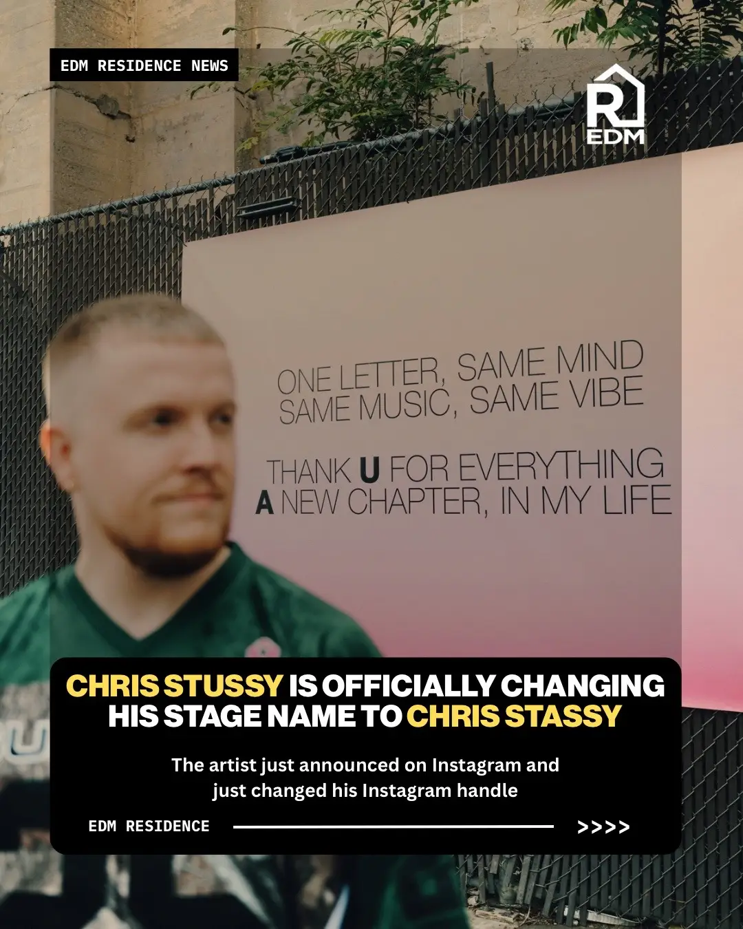 BREAKING NEWS: Chris Stussy has officially changed his name to @CHRIS STASSY 🤯�