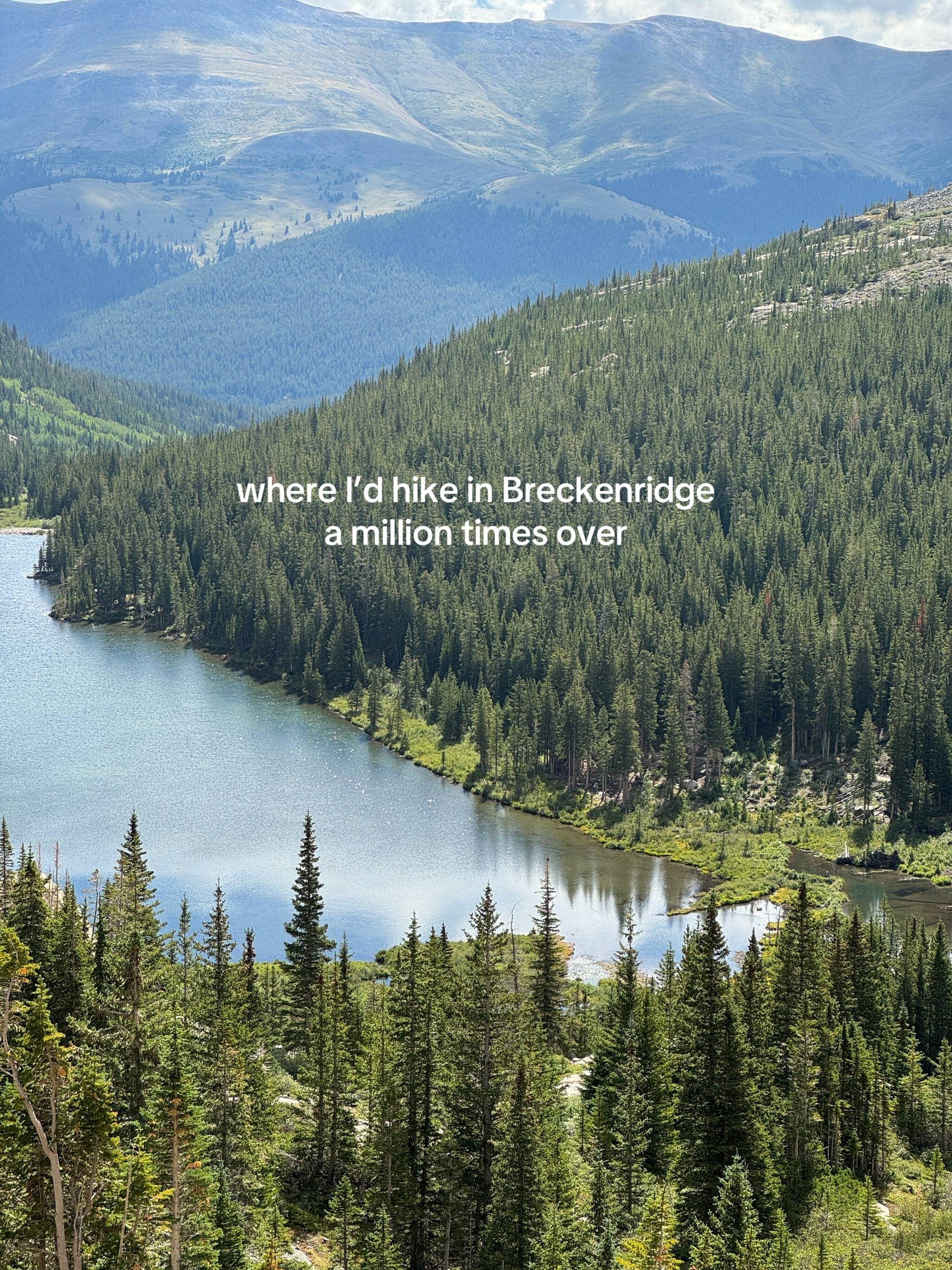 the most accessible (and beautiful) alpine lake in Breck!! I couldn’t believe we