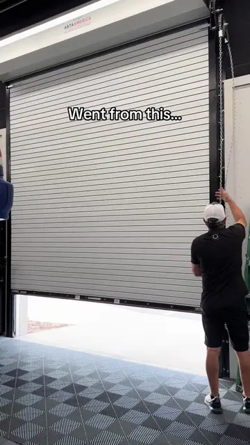 From cranking the chain forever to this. The new Rytec door changes everything. 