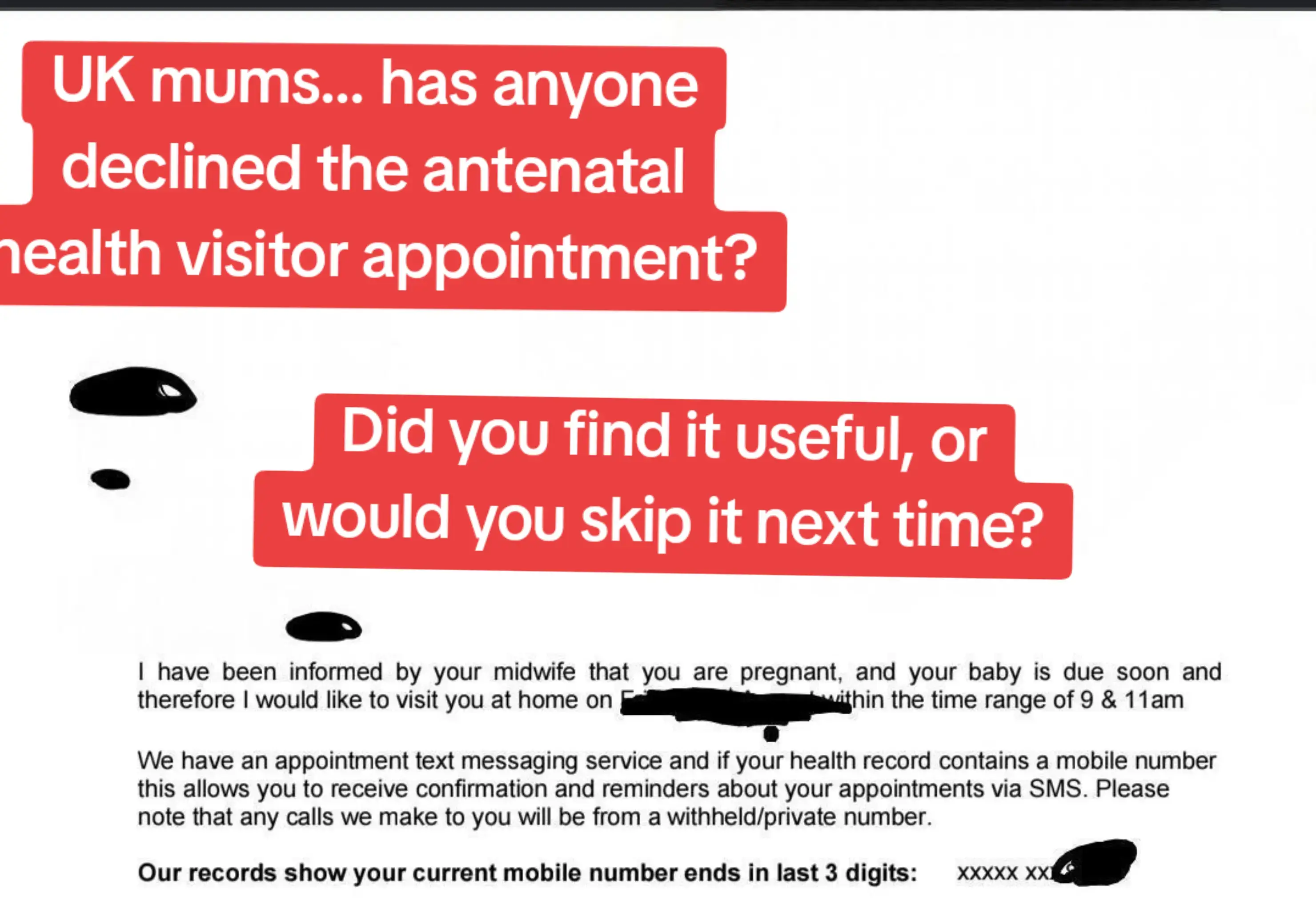 Genuinely curious about other mums’ experiences. Did you find the antenatal heal