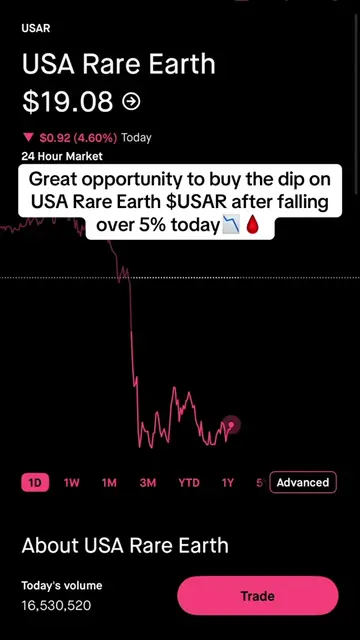 Who else is buying more USA Rare Earth $USAR here  #stockmarket #stockstobuy #us